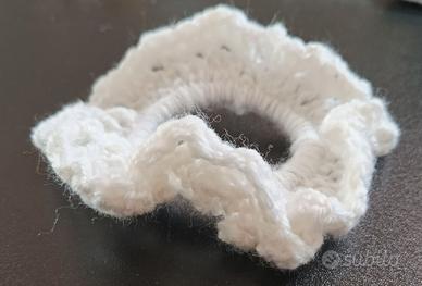 Scrunchie fatto a mano, uncinetto