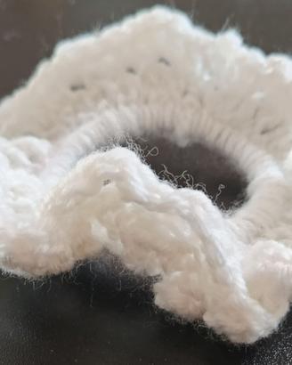 Scrunchie fatto a mano, uncinetto