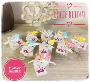 Bomboniera battesimo nascita bebè principesse