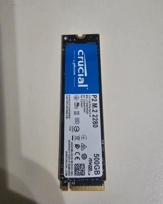 SSD — Crucial P2 500GB NVMe M.2 2280