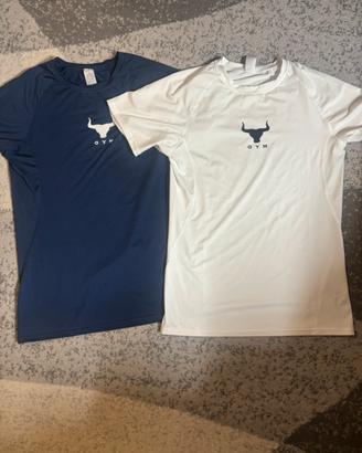 Set 2 T-shirt Palestra GYM Tg S