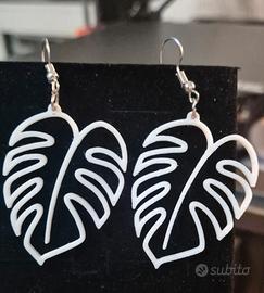 orecchini con foglia 