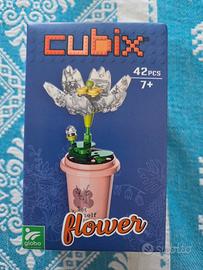 vaso fiori costruzioni cubix 42 pezzi nuovo