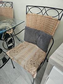 tavolo da giardino con sedie