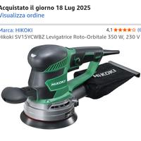 Hikoki SV15YCWBZ Levigatrice Roto-Orbitale 350 W, 