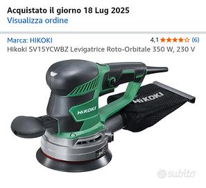 Hikoki SV15YCWBZ Levigatrice Roto-Orbitale 350 W, 