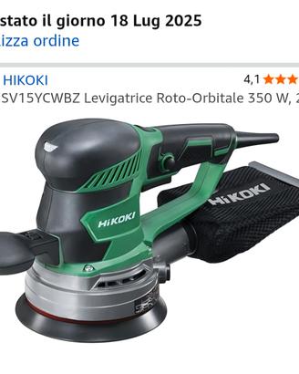 Hikoki SV15YCWBZ Levigatrice Roto-Orbitale 350 W, 