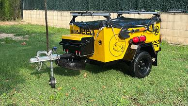 Rimorchio leggero Jeep (210 kg) con coperchio e te