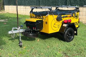 Rimorchio leggero Jeep (210 kg) con coperchio e te