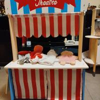 Gioco teatrino/mercatino in legno