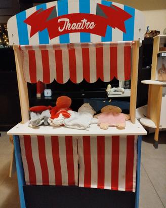 Gioco teatrino/mercatino in legno