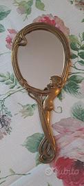 Specchio liberty in ottone