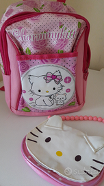 Zainetto Asilo e borsetta Hello kitty