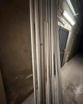Tubi elettrici rigidi d.40 e 32. Lunghezza 3mt