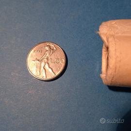 50 lire piccola del 1993 FDC da rotolino.