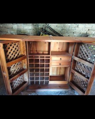 #Bar #mobile #baule in legno apribile