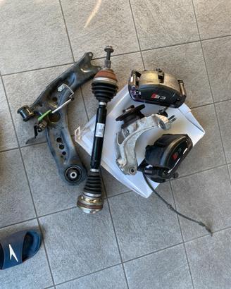 Semiasse  anteriore destro e supporto