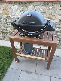 Barbecue a gas Weber Q 1200 black nero