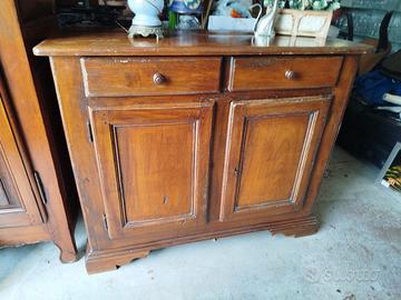 Credenza in legno di noce epoca '700 doppia anta 