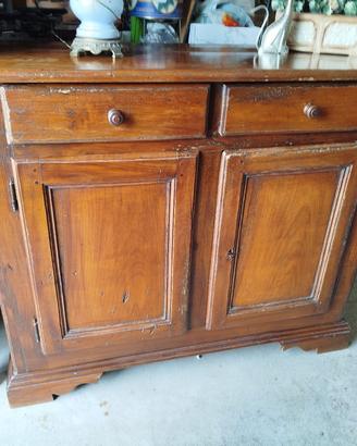 Credenza in legno di noce epoca '700 doppia anta 
