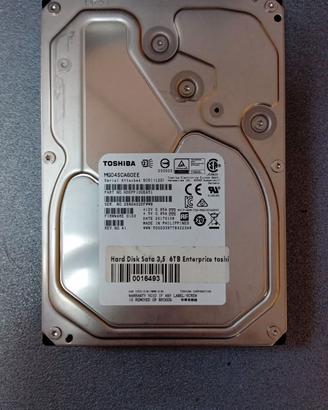 Hard disk Toshiba sas 6TB
