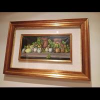 Quadro natura morta con cornice