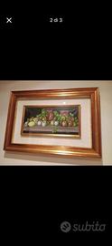 Quadro natura morta con cornice