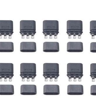 10 Paia Connettori MR30 Maschio/Femmina per RC LiP