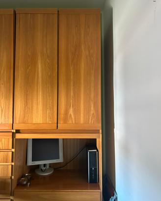 Armadio a muro di legno massiccio