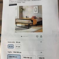 Struttura letto ZINUS modello
Loreali 