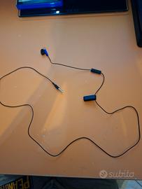 auricolare sony blu e nero con microfono per ps4 