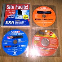 4 CD-ROM *software per progettazione siti*