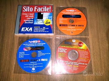 4 CD-ROM *software per progettazione siti*