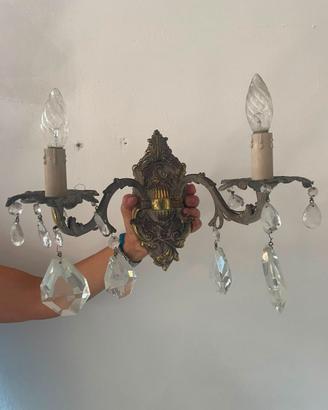 Coppia Applique vintage classiche a 2 luci