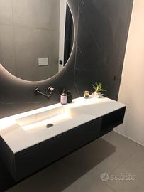 Mobile lavandino sospeso bagno moderno