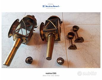 Coppia Lampade da carrozza inglesi