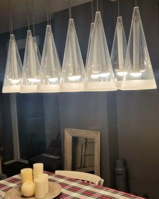 Lampadario Flos fucsia 12 Coni
