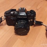 Pentax Super A + motore + flash