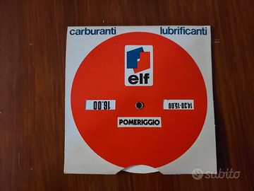 Disco orario ELF vintage