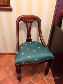 Sedia in legno verde