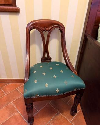 Sedia in legno verde