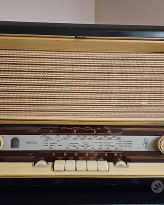 Radio antica PHONOLA con giradischi