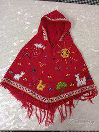 Poncho bimba/bimbo 4-5-6 anni