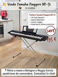 Tastiera/Pianoforte digitale Yamaha Piaggero NP-31