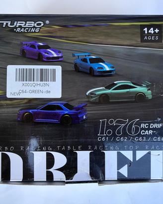 Turbo Racing C64 Green 1:76 RC Drift Car