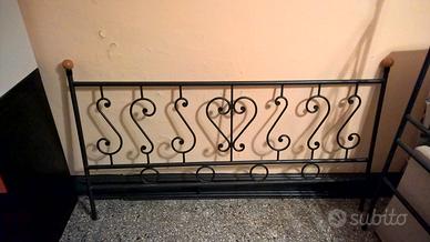 struttura letto in ferro battuto artigianale
