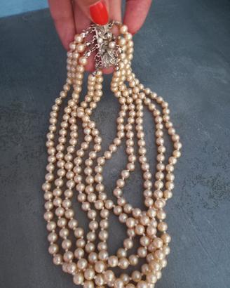collane vintage di perle 