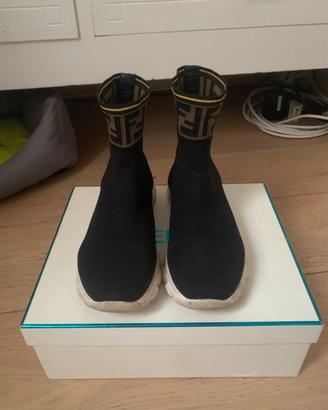 Scarpe fendi nere a calzino taglia 35