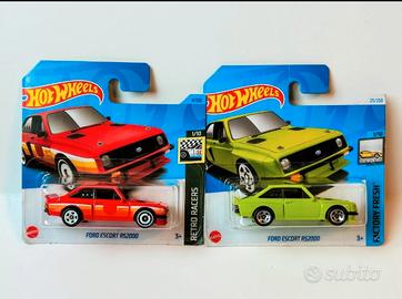 2 Hot Wheels Ford Escort RS2000 Nuove
