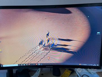 Monitor lcd da 24 pollici completi di tutto